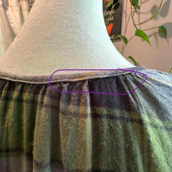 Juicy Couture Green and Black Plaid Blouse - Picture 8 of 10